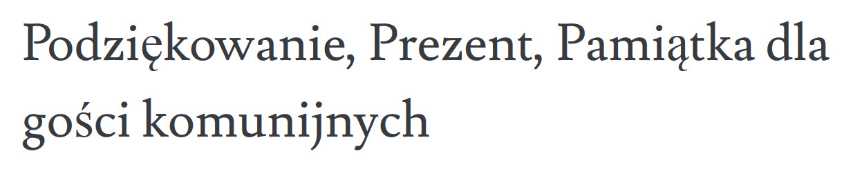 pamiątka na komunię, pamiątka na komunię